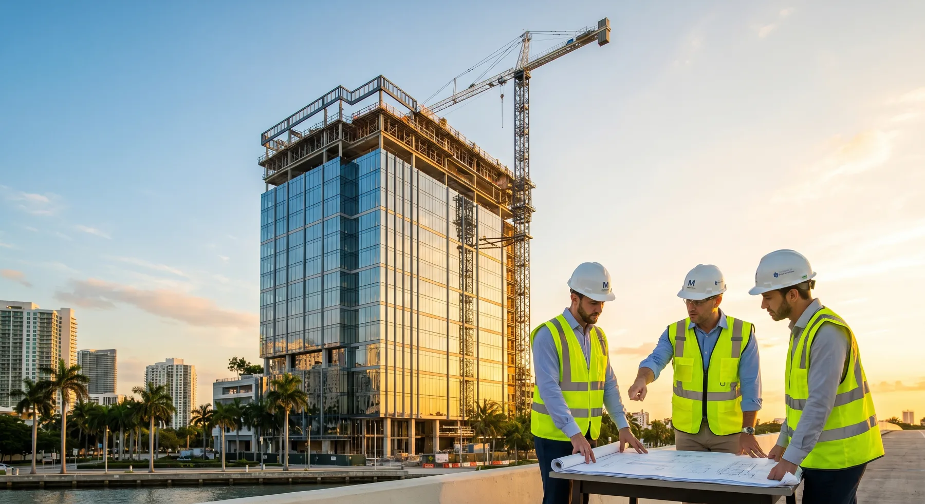 Obra de American Builders Masters en Miami con luz de día